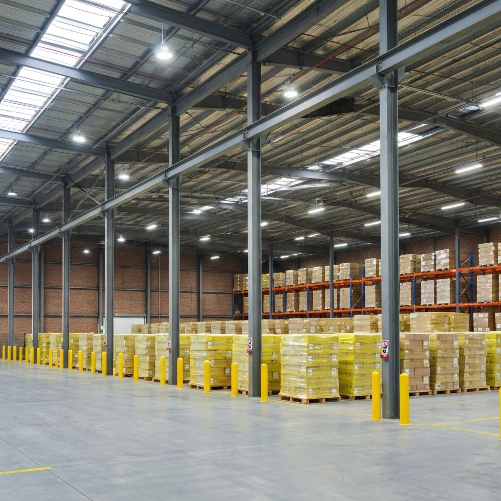 Spacious indoor warehouse space with high ceilings at VS Warehouse Kansas City